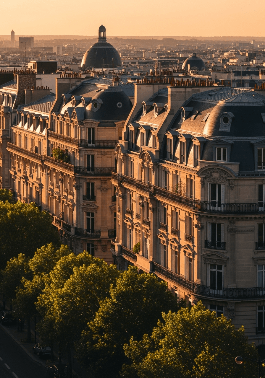Immobilier français — architecture haussmannienne